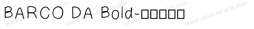 BARCO DA Bold字体转换